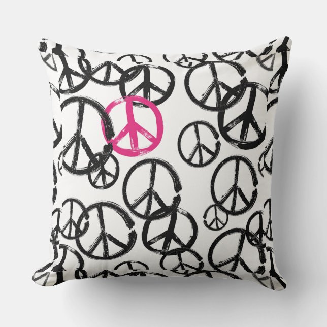 Friedenssymbol Kissen (Vorderseite)