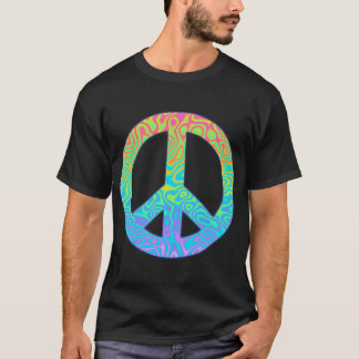 Friedenssymbol mit Farbverlauf T-Shirt
