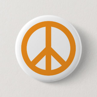 Friedenssymbol - Orange Button