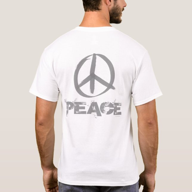 Friedenssymbol T-Shirt (Rückseite)