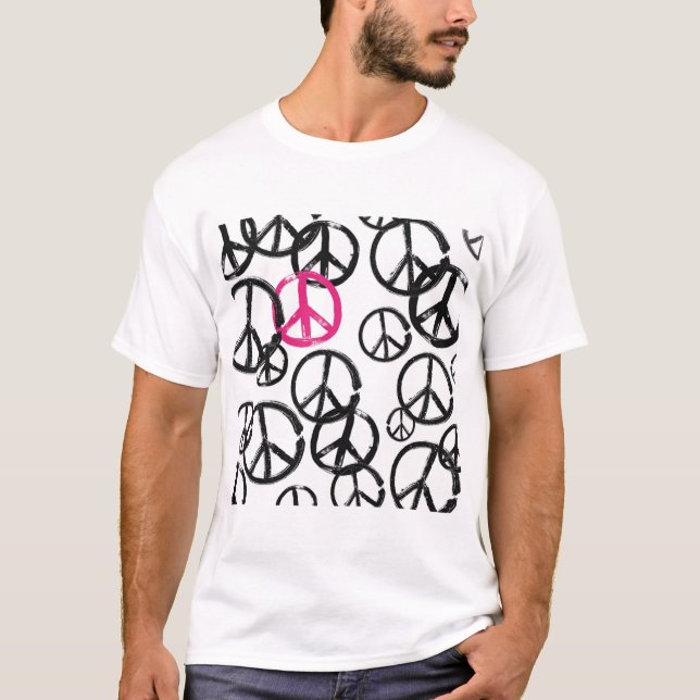 Friedenssymbol T-Shirt (Vorderseite)