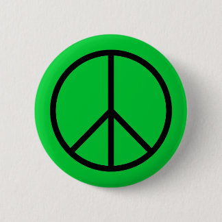 Friedenssymbolknopf Button