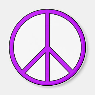 Friedenssymbolsigne-Liebe Hippie Anti-Kriegsprotes Magnet