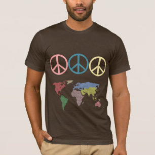 Friedenssymbolwelt T-Shirt
