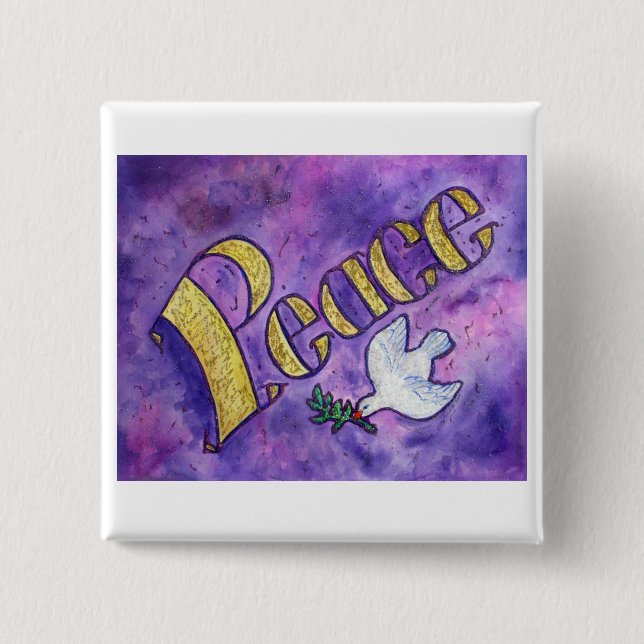 Friedenstaste (Platz) Button (Vorderseite)