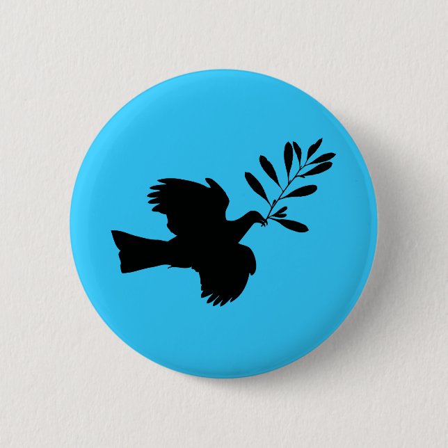 Friedenstaube Button (Vorderseite)