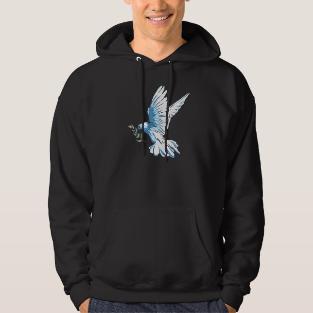 Friedenstaube Hoodie (Vorderseite)