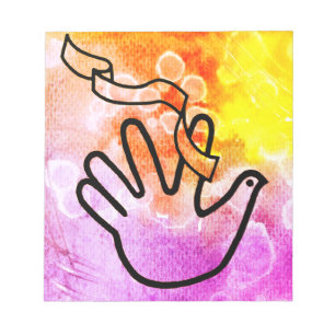 Friedenstaube mit Verband Notizblock