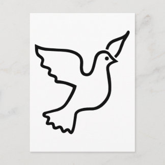 Friedenstaube Postkarte