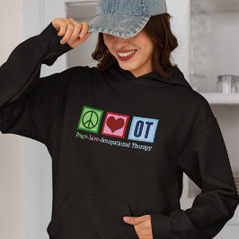 Friedenstherapie Liebe Berufliche Therapie Niedlic Hoodie