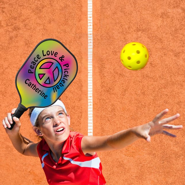 Friedenstruppe Liebe Pickleball Schläger (Von Creator hochgeladen)