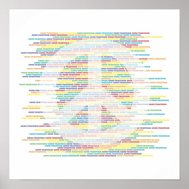 FRIEDENSUNTERSCHRIFT - ZUSAMMENKOMMEN POSTER (Vorne)