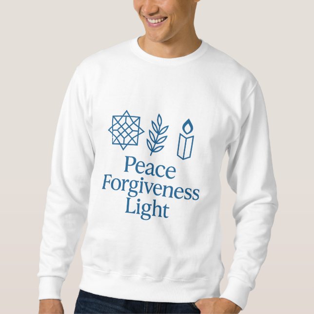 Friedensvergebung Leichte Spirituelle Schweiß Shir Sweatshirt (Vorderseite)