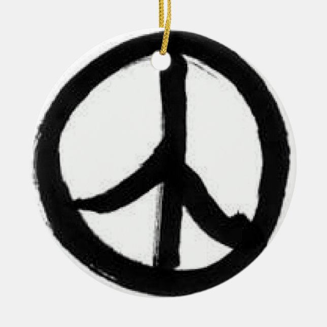 Friedensverzierung Keramikornament (Vorne)