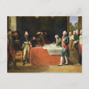 Friedensvorbereitungen in Leoben Postkarte