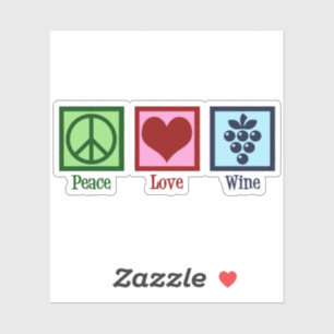 Friedenswein-Liebe Aufkleber