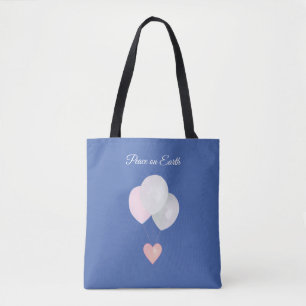 Friedensweiße Ballons-Tasche