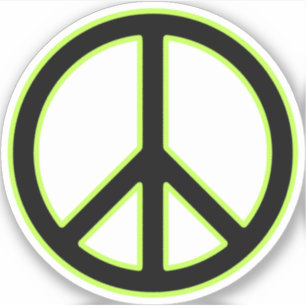 Friedenszeichen Aufkleber