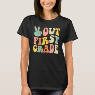 Friedenszeichen Aus Der Ersten Klasse Groovy Letzt T-Shirt