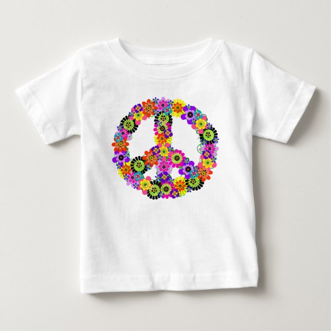 Friedenszeichen Baby T-shirt (Vorderseite)