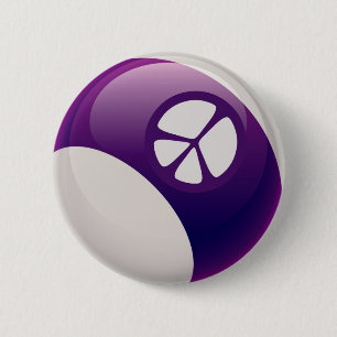 FRIEDENSzeichen-BILLARD-BALL Button
