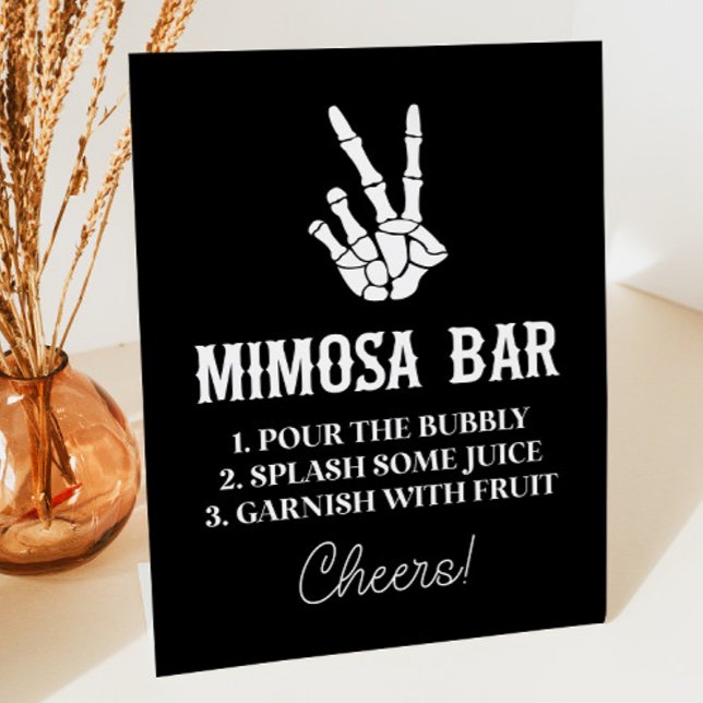 Friedenszeichen bis Tod Do us Party Mimosa Bar Sig Sockelschild (Von Creator hochgeladen)