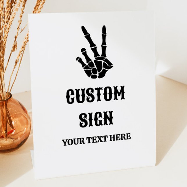 Friedenszeichen bis zum Tod Do us Party Benutzerde Sockelschild (Von Creator hochgeladen)