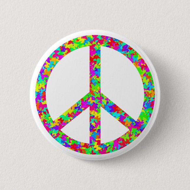 Friedenszeichen Button (Vorderseite)