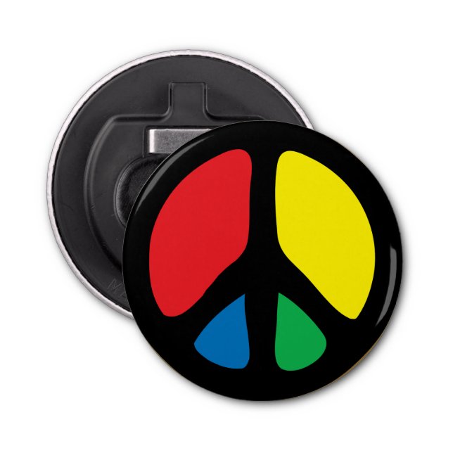 Friedenszeichen Flaschenöffner (Vorderseite)