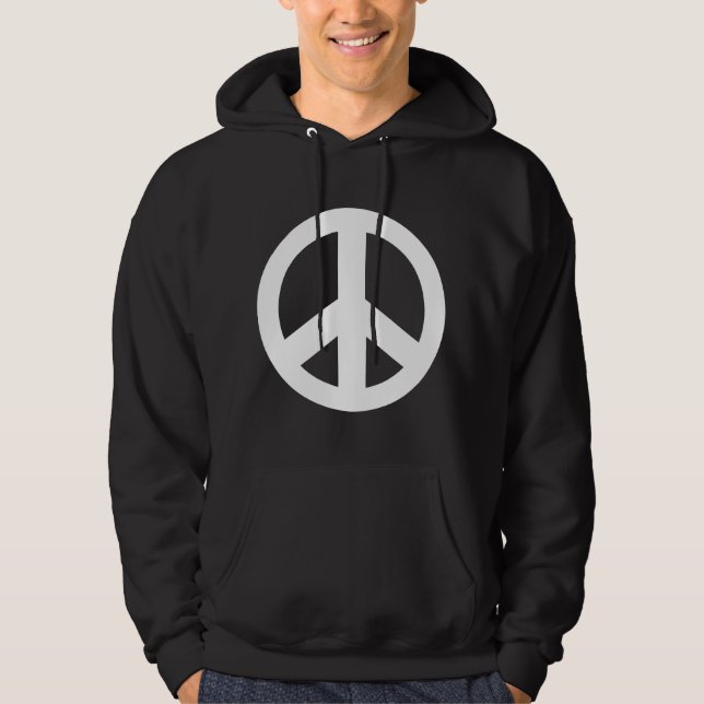 Friedenszeichen-Friedenssymbol-Schwarz-T - Shirt (Vorderseite)
