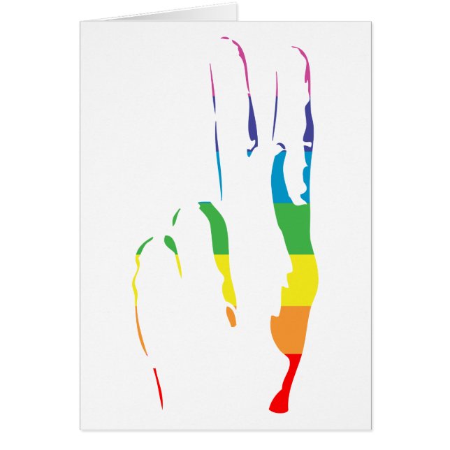 Friedenszeichen für Regenbogen (Vorne)