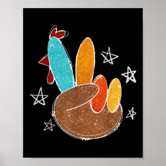 Friedenszeichen Hand Türkei Erntedank Türkei Tag F Poster