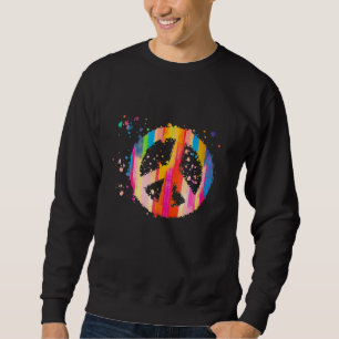 Friedenszeichen-Hippie-Bohemian-Festivalsymbol Sweatshirt