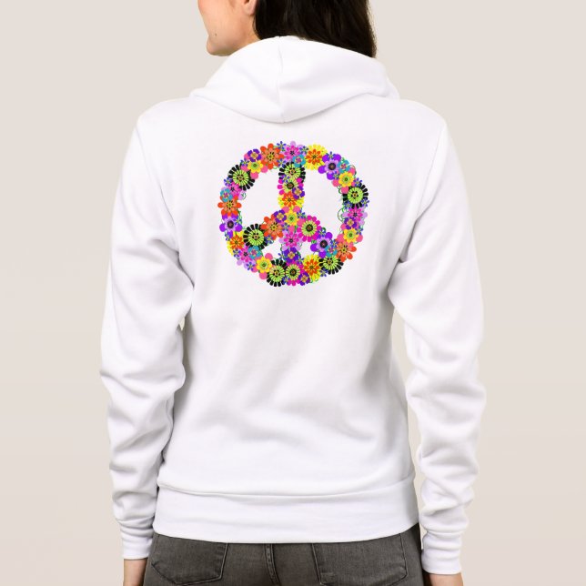 Friedenszeichen Hoodie (Rückseite)