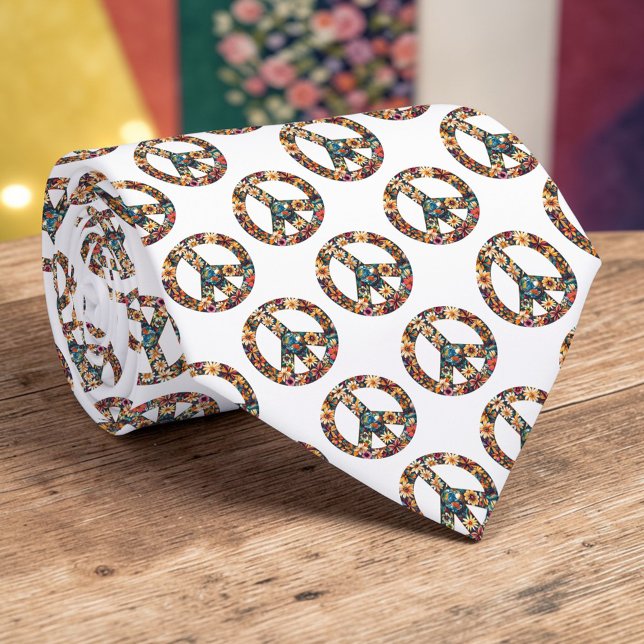 Friedenszeichen individuell anpassbare Krawatte (Von Creator hochgeladen)