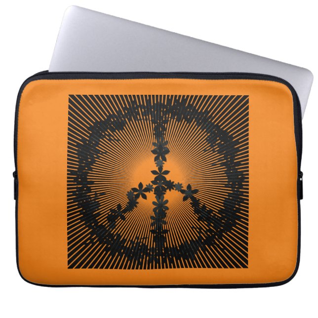 Friedenszeichen, Kunst Laptopschutzhülle (Vorderseite)