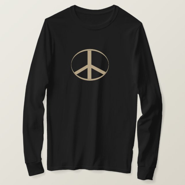 Friedenszeichen Langarm T-Shirt (Design vorne)