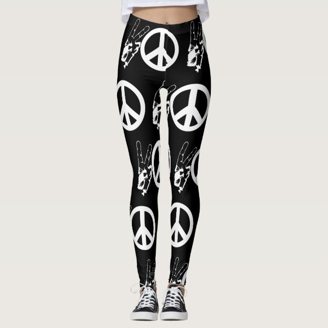 FRIEDENSZEICHEN LEGGINGS (Vorderseite)