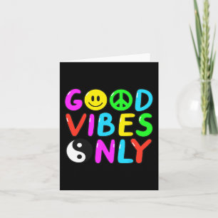 FRIEDENSZEICHEN LIEBE 60er 70er Groovy Hippie-Kost Karte