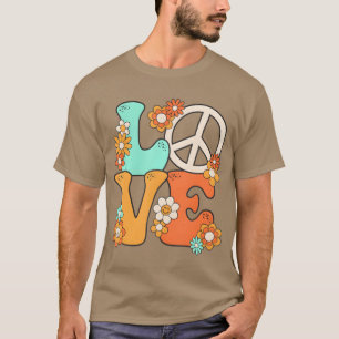 Friedenszeichen Liebe 60er 70er Kostüm Groovy Hipp T-Shirt