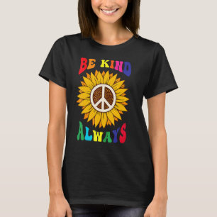 Friedenszeichen Liebe 60er 70er Tie Dye Hippie Hal T-Shirt