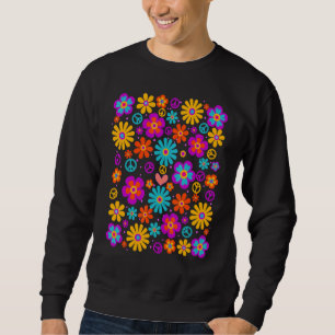 Friedenszeichen Liebe 60er 70er Tie Dye Hippie Kos Sweatshirt