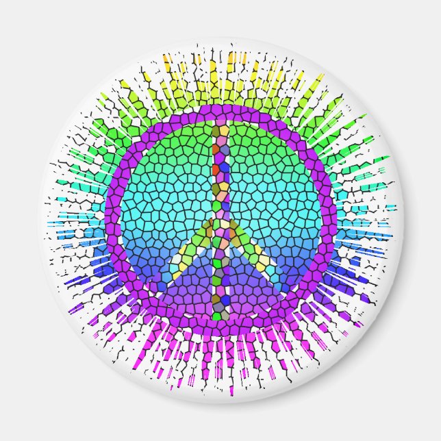Friedenszeichen Magnet (Vorne)