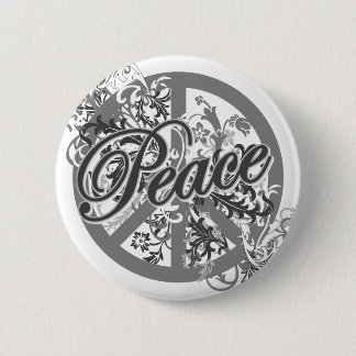 Friedenszeichen-mit Filigran geschmückte Kunst Button