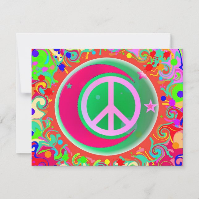 Friedenszeichen, Mond, Sterne und alles (Vorderseite)