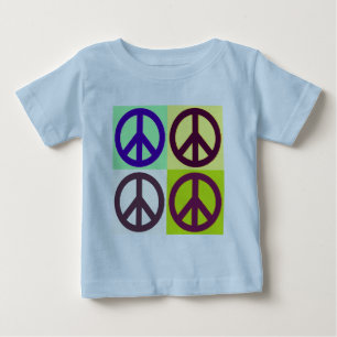 Friedenszeichen Pop-Art Baby T-shirt