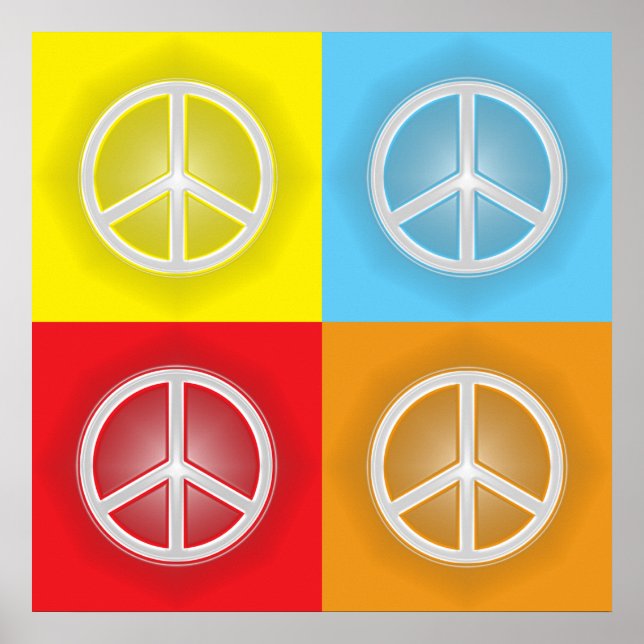 FRIEDENSZEICHEN POSTER (Vorne)