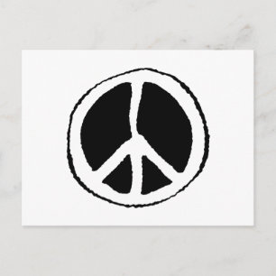 Friedenszeichen Postkarte