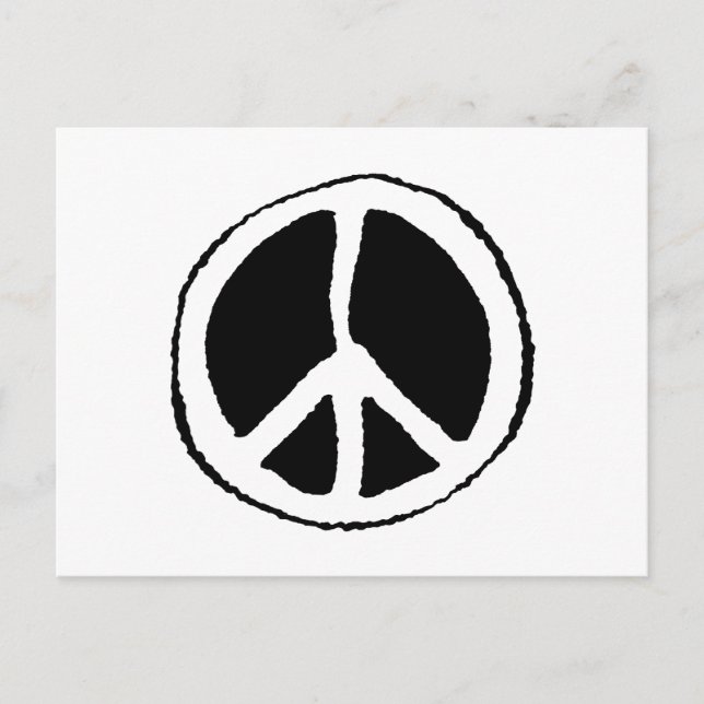 Friedenszeichen Postkarte (Vorderseite)