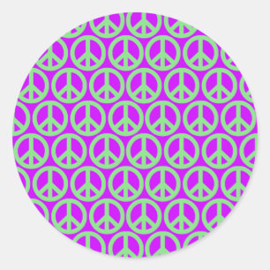 Friedenszeichen Runder Aufkleber